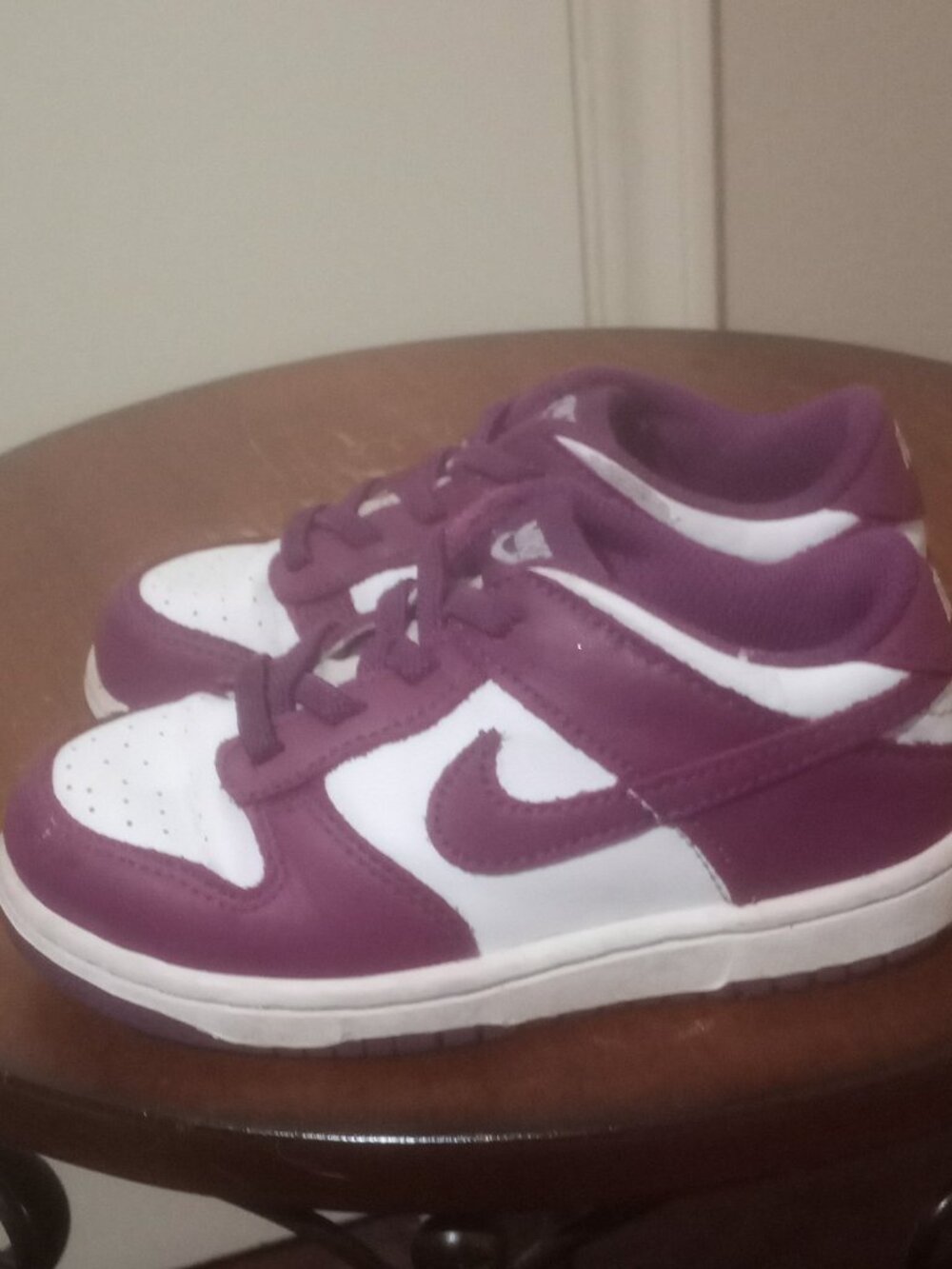 Nike Dunk Low Viotech Purple Sneakers Kids Toddler Size 9C (FB9107-110) - Picture 9 of 12
